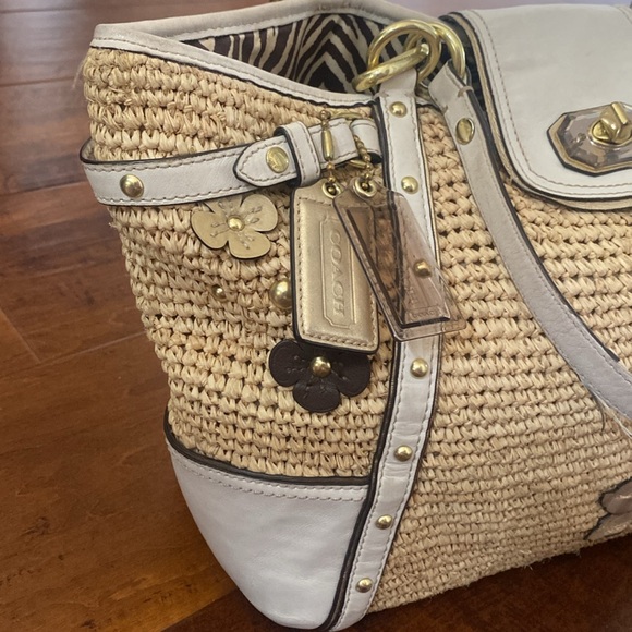 Coach Natalie Straw Satchel - Picture 7 of 16